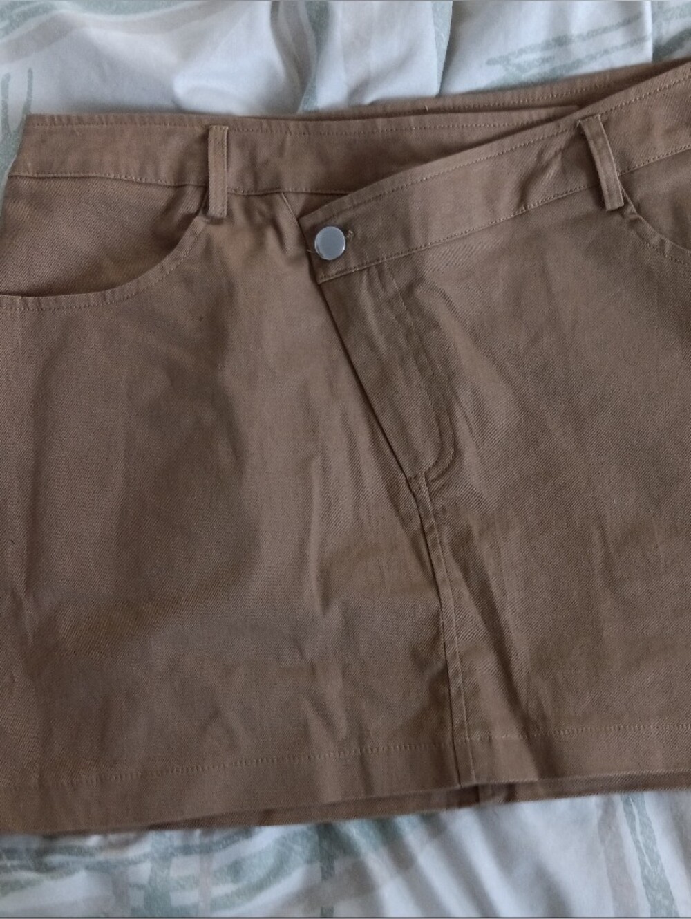 Better Be Tan Casual Waistband Skirt